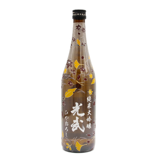 光武酒造場 【秋】  純米大吟醸 光武 ひやおろし日本酒 清酒 もみじ柄ボトル 15％ 720ml 箱無し  (2025年9月製造)