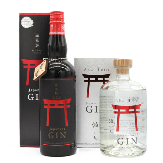 光武酒造場 赤鳥居 ジャパニーズクラフトジン  プレミアム 酒じん Japanese SAKE GIN  45% 700ml 箱付き 飲み比べ 2本セット