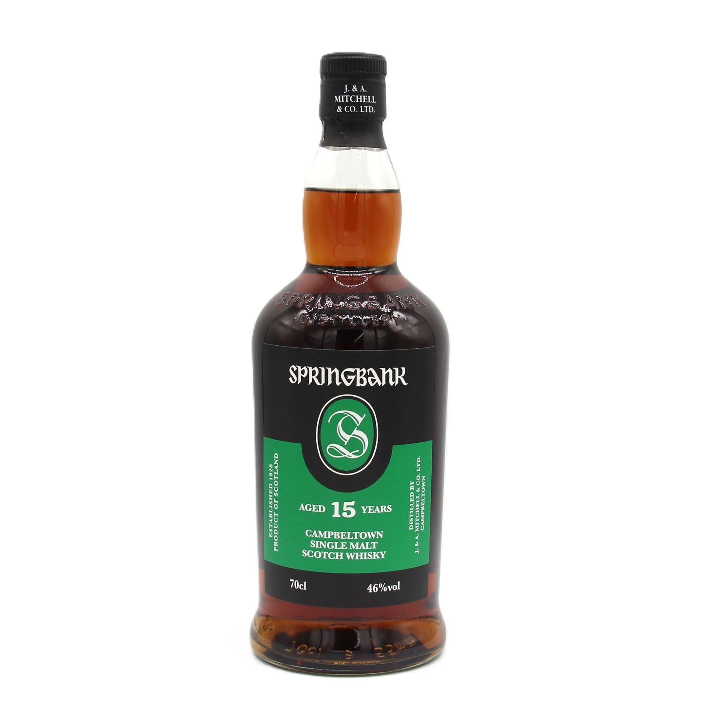 SPRINGBANK スプリングバンク 15年 シングルモルト スコッチ ウイスキー 46％ 700ml 箱無し