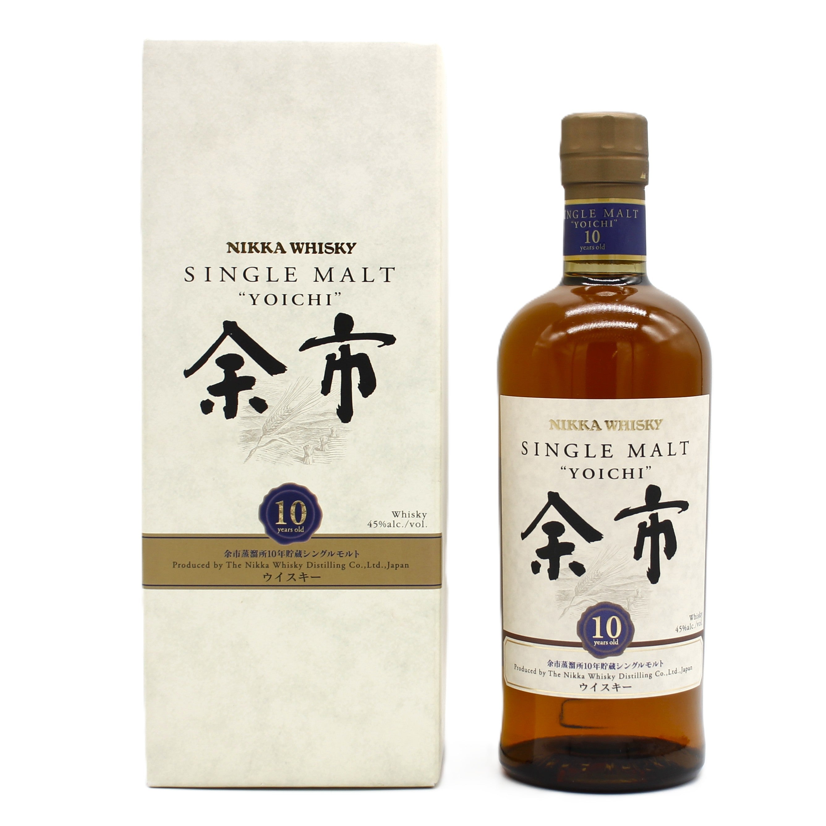 アサヒ　ニッカシングルモルトウイスキー　余市　10年 ニッカ ウイスキー シングルモルト 余市10年 旧ボトル 45% 700ml
