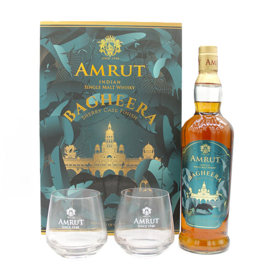 AMRUT INDIAN SINGLE MALT WHISKY BAGHEERA SHERRRY CASK FINISH アムルット インディアン シングルモルト ウイスキー バギーラ シェリーカスク フィニッシュ 46％ 700ml 箱付き
