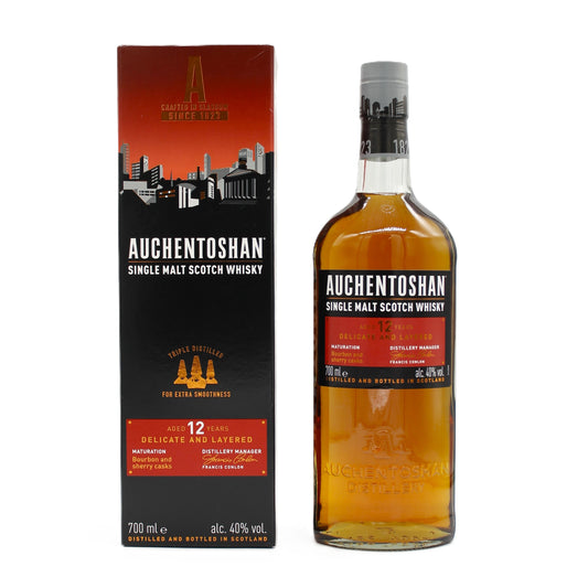 AUCHENTOSHAN オーヘントッシャン12年 シングルモルト スコッチ ウイスキー 40% 700ml 箱付き
