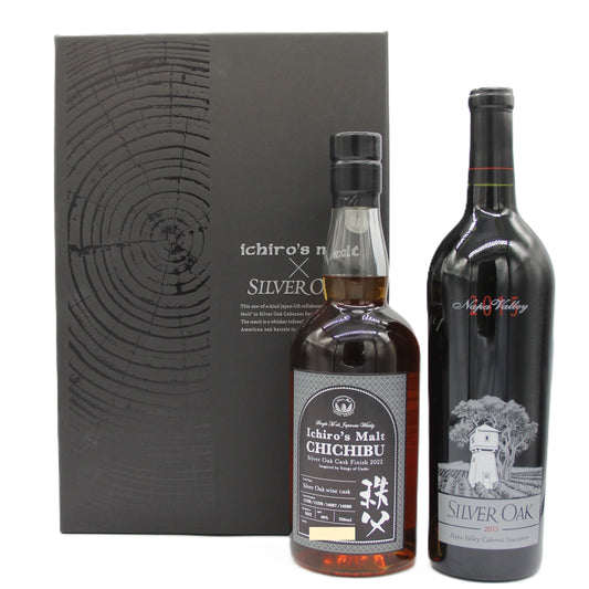 イチローズモルト × シルヴァーオーク Ichiro's Malt CHICHIBU Silver Oak Cask Finish 2022 48% 700ml Silver Oak Napa Valley Cabernet Sauvignon 2015 14.5% 750ml 2本セット 箱付き