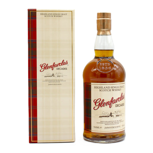 グレンファークラス ディケイズ シングルモルト スコッチ ウイスキー Glenfarclas HIGLAND SINGLE MALT SCOTCH WHISKY 43% 700ml 箱付き