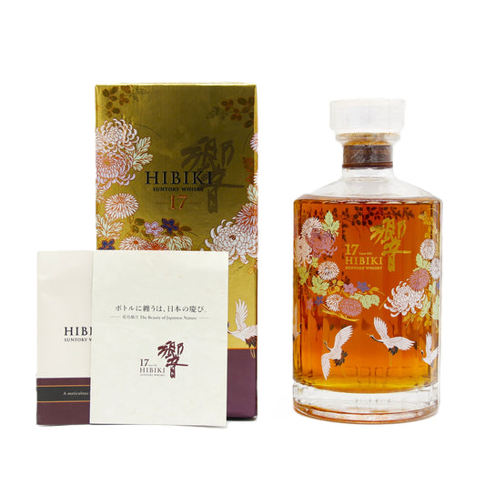 サントリー ウイスキー 響17年 意匠ボトル 花鳥風月 43% 700ml 箱付き ※箱難有