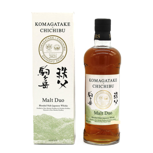 本坊酒造 MARS WHISKY Malt Duo KOMAGATAKE × CHICHIBU ブレンデッドモルト ジャパニーズウイスキー 駒ヶ岳 秩父 2021  54% 700ml 箱付き