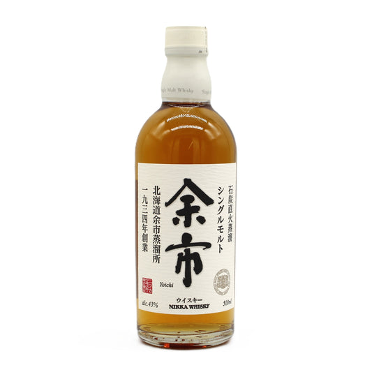 ニッカ ウイスキー シングルモルト 余市 石炭直火蒸溜 43% 500ml 箱無し