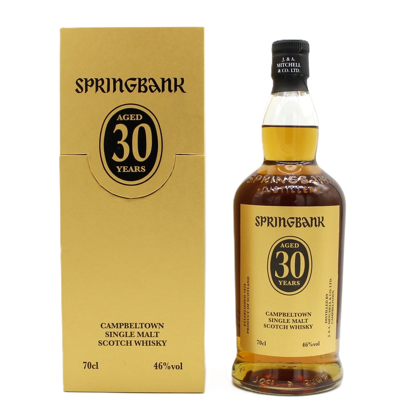 SPRINGBANK スプリングバンク 30年 リミテッドリリース シングルモルト スコッチ ウイスキー 46％ 700ml 箱付き