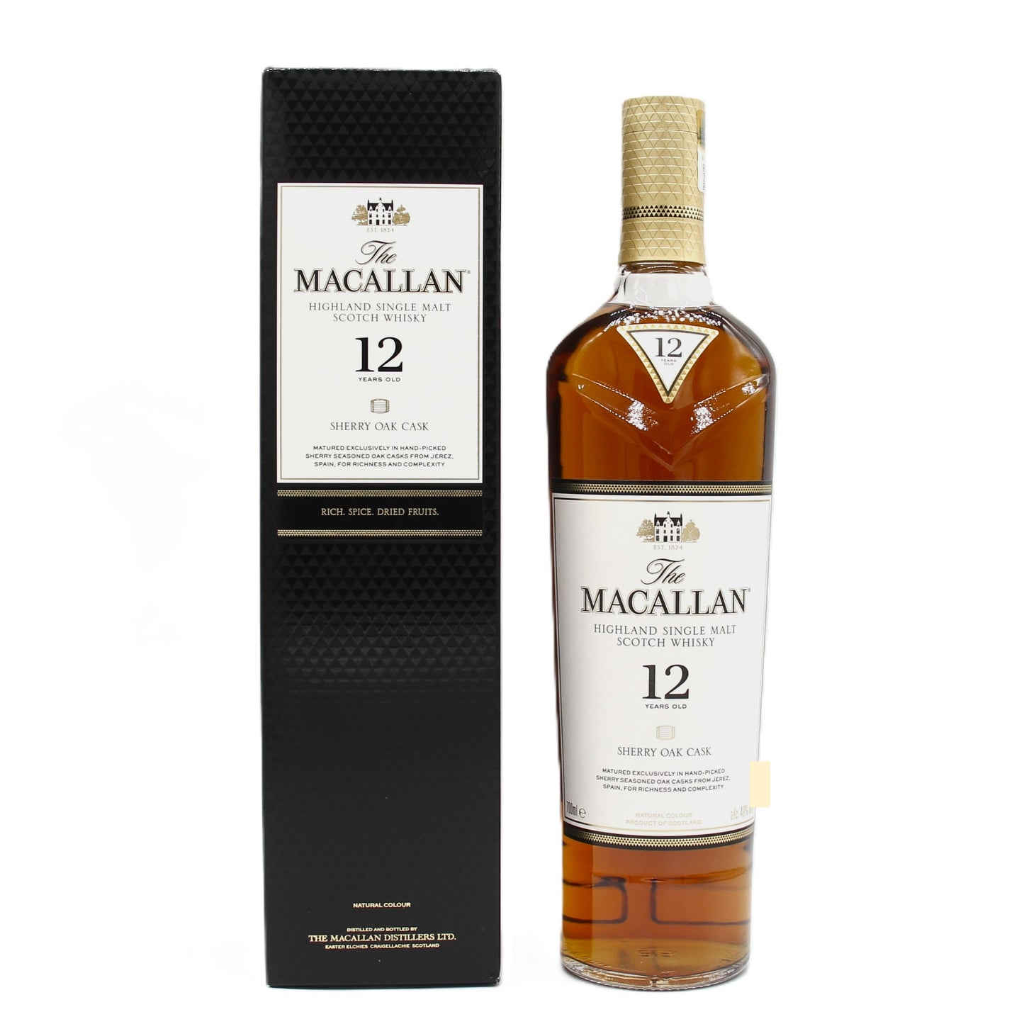 ザ・マッカラン12年 シェリーオーク 40% 700ml 箱付き