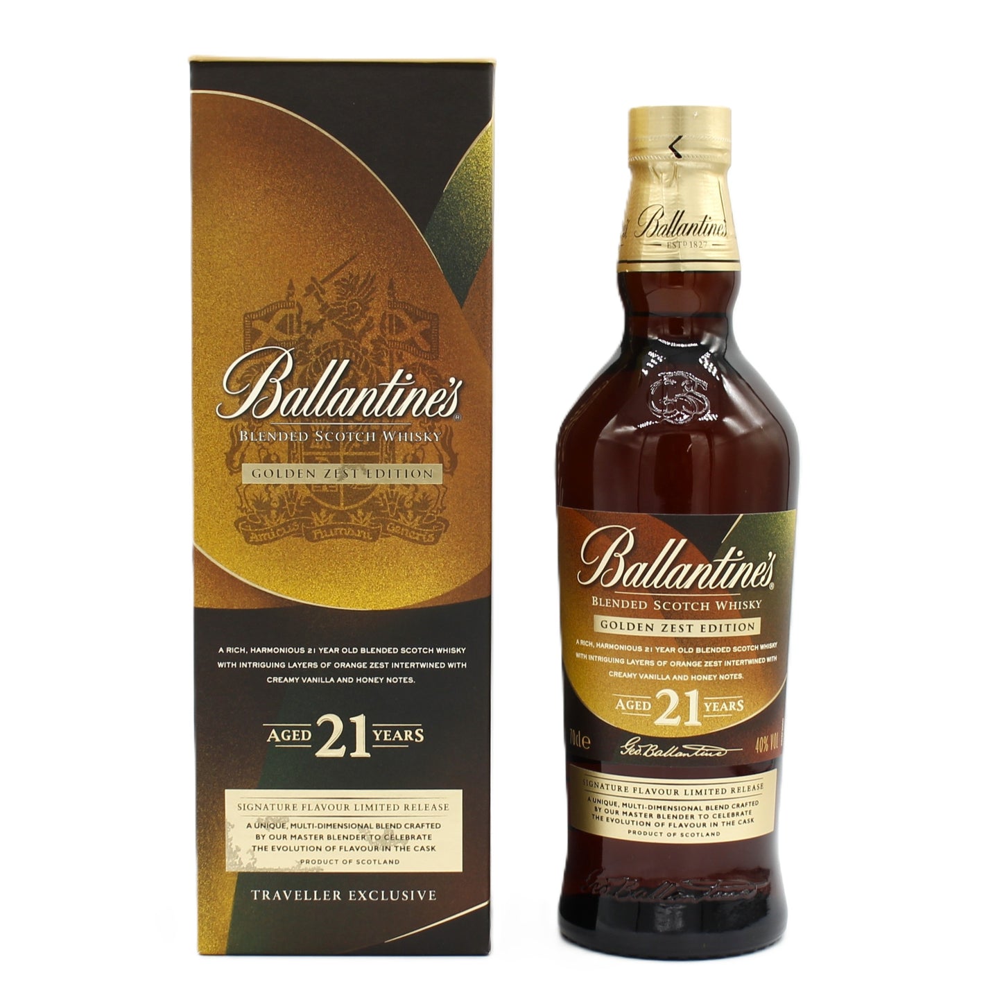 Ballantine’s バランタイン21年 ゴールデンゼスト ブレンデッド スコッチウイスキー 40% 700ml 箱付き