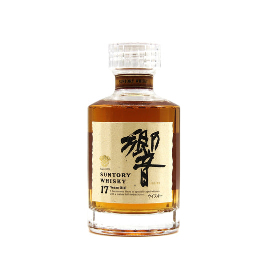 サントリー ウイスキー 響17年 金花 裏ゴールドラベル ミニボトル 43% 180ml 箱無し