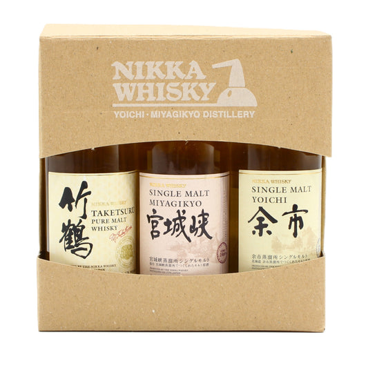 ニッカ ウイスキー 竹鶴 余市 宮城峡 50ml 箱付き 飲み比べ 3本セット