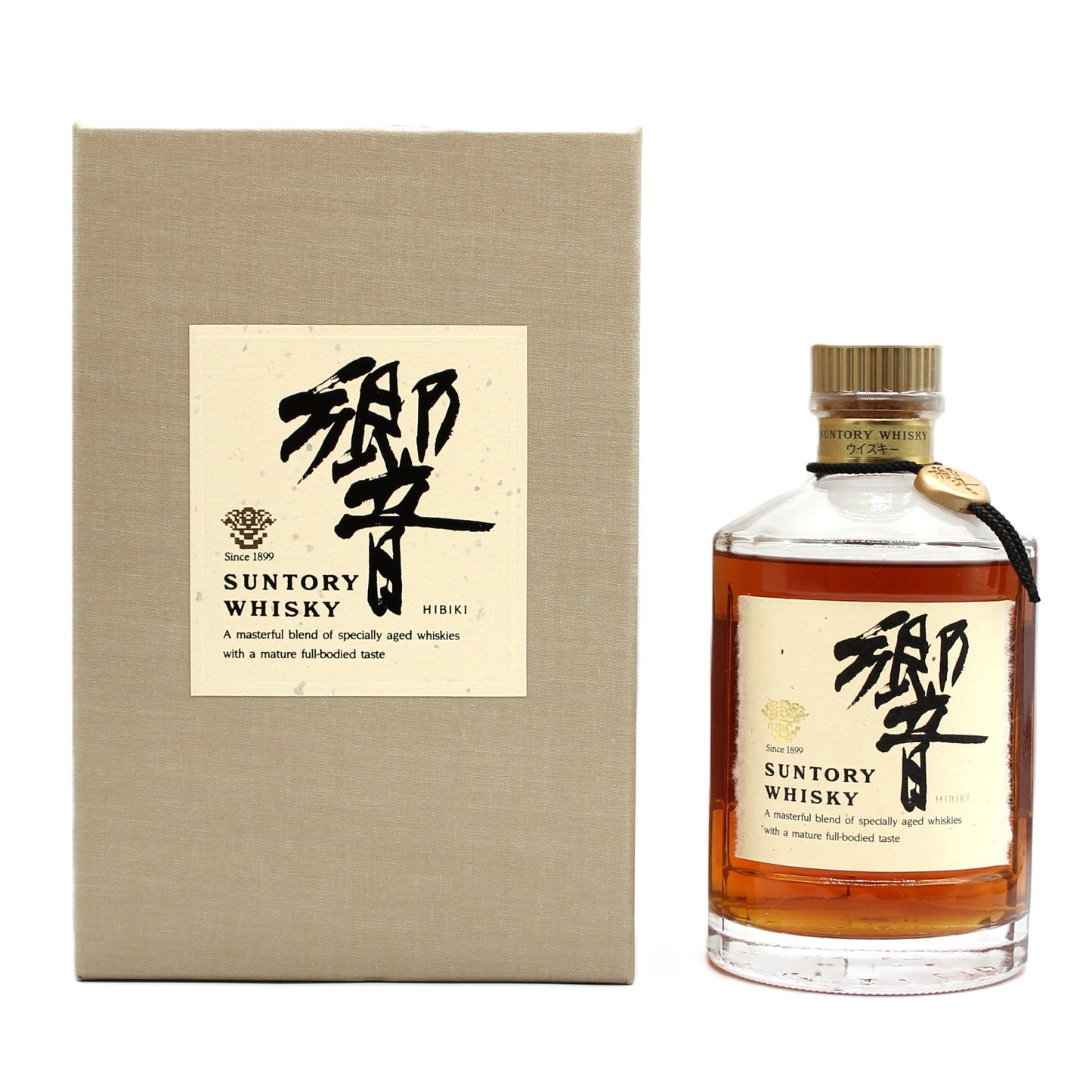 サントリー ウイスキー 響 旧ラベル 裏ゴールド 金キャップ 金花 43% 750ml 箱付き SH-01
