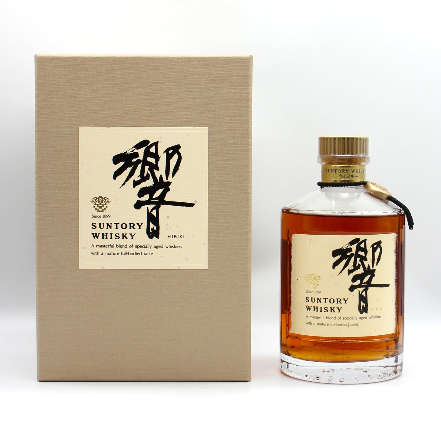 サントリー ウイスキー 響 旧ラベル 裏ゴールド 金キャップ 金花 43% 750ml 箱付き SH-01