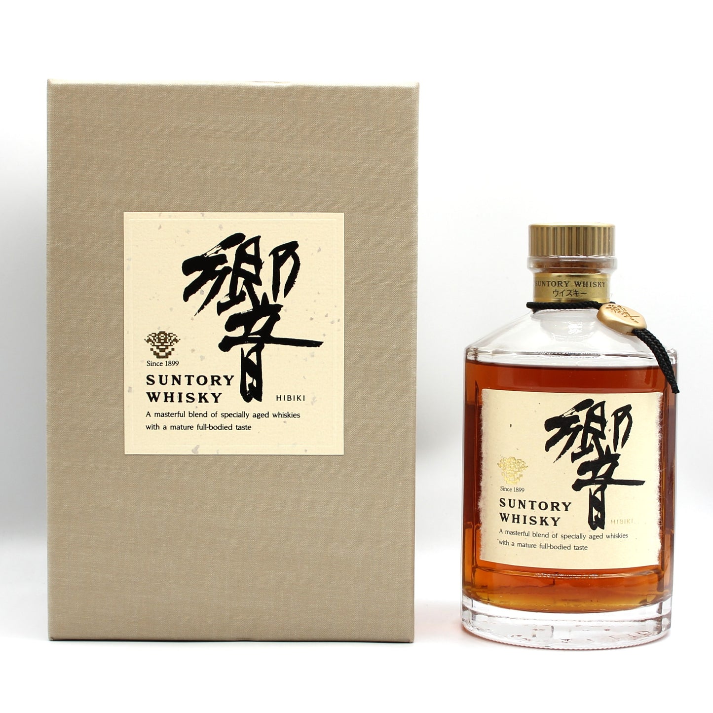 サントリー ウイスキー 響 旧ラベル 裏ゴールド 金キャップ 金花 43% 750ml 箱付き SH-01