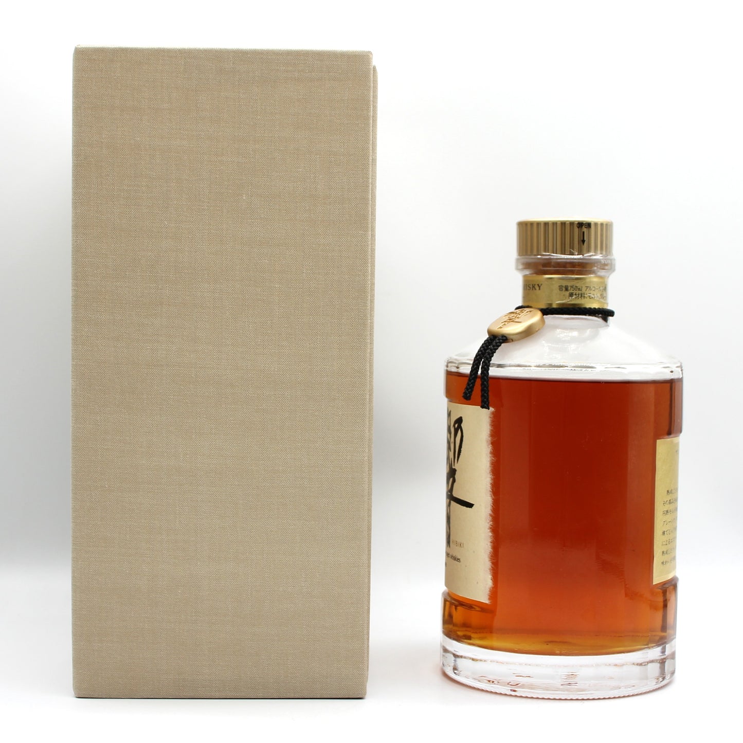 サントリー ウイスキー 響 旧ラベル 裏ゴールド 金キャップ 金花 43% 750ml 箱付き SH-01