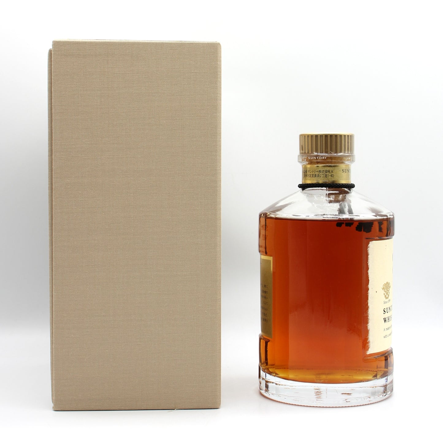 サントリー ウイスキー 響 旧ラベル 裏ゴールド 金キャップ 金花 43% 750ml 箱付き SH-01