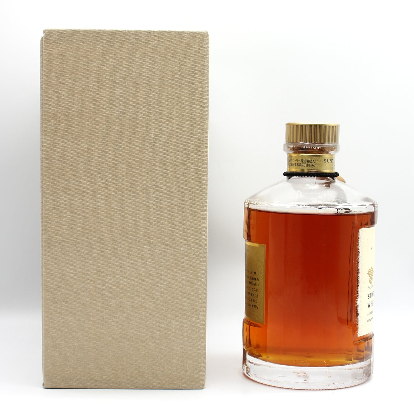 サントリー ウイスキー 響 旧ラベル 裏ゴールド 金キャップ 金花 43% 750ml 箱付き SH-01