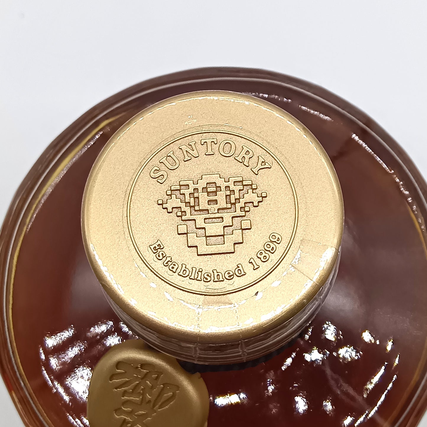 サントリー ウイスキー 響 旧ラベル 裏ゴールド 金キャップ 金花 43% 750ml 箱付き SH-01