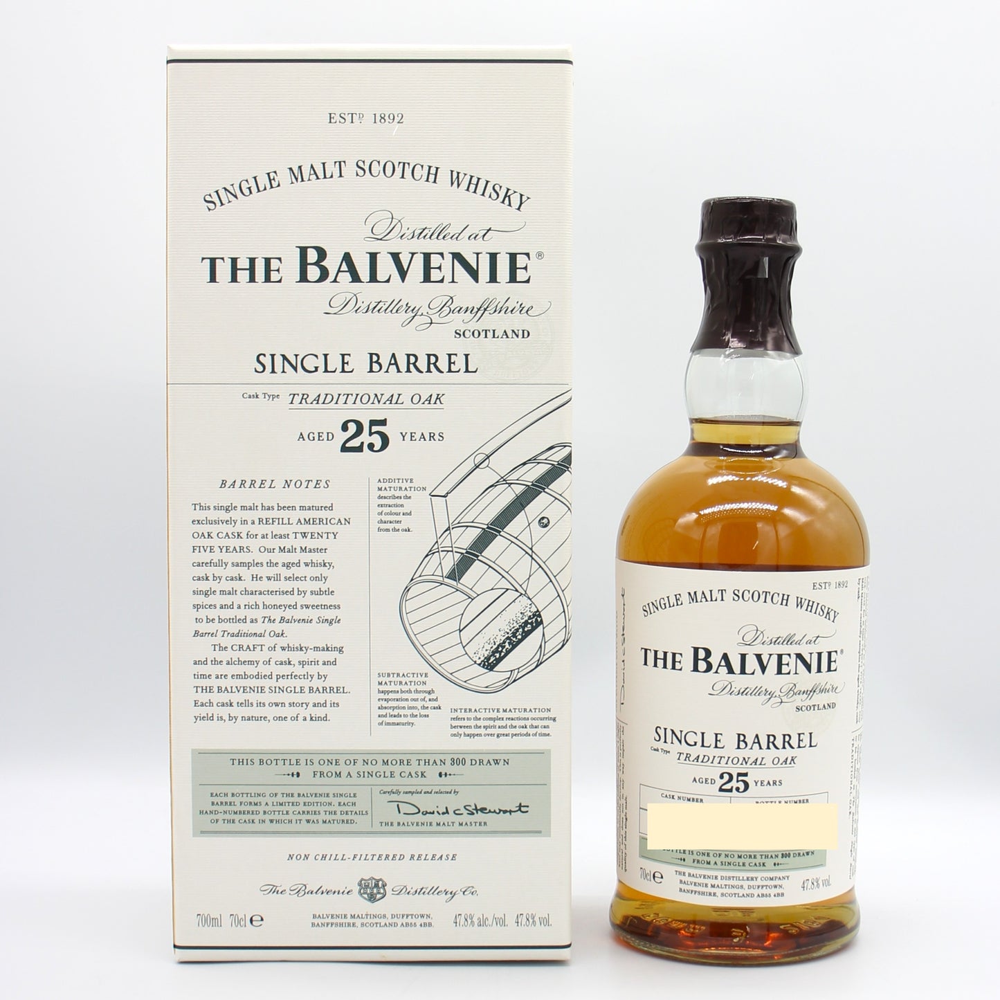 THE BALVENIE ザ・バルヴェニー シングルモルト スコッチ ウイスキー 25年 47.8% 700ml 箱付き