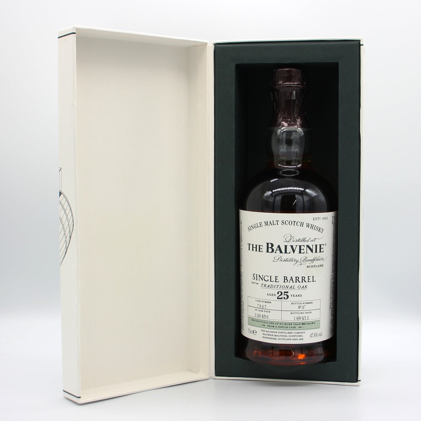 THE BALVENIE ザ・バルヴェニー シングルモルト スコッチ ウイスキー 25年 47.8% 700ml 箱付き