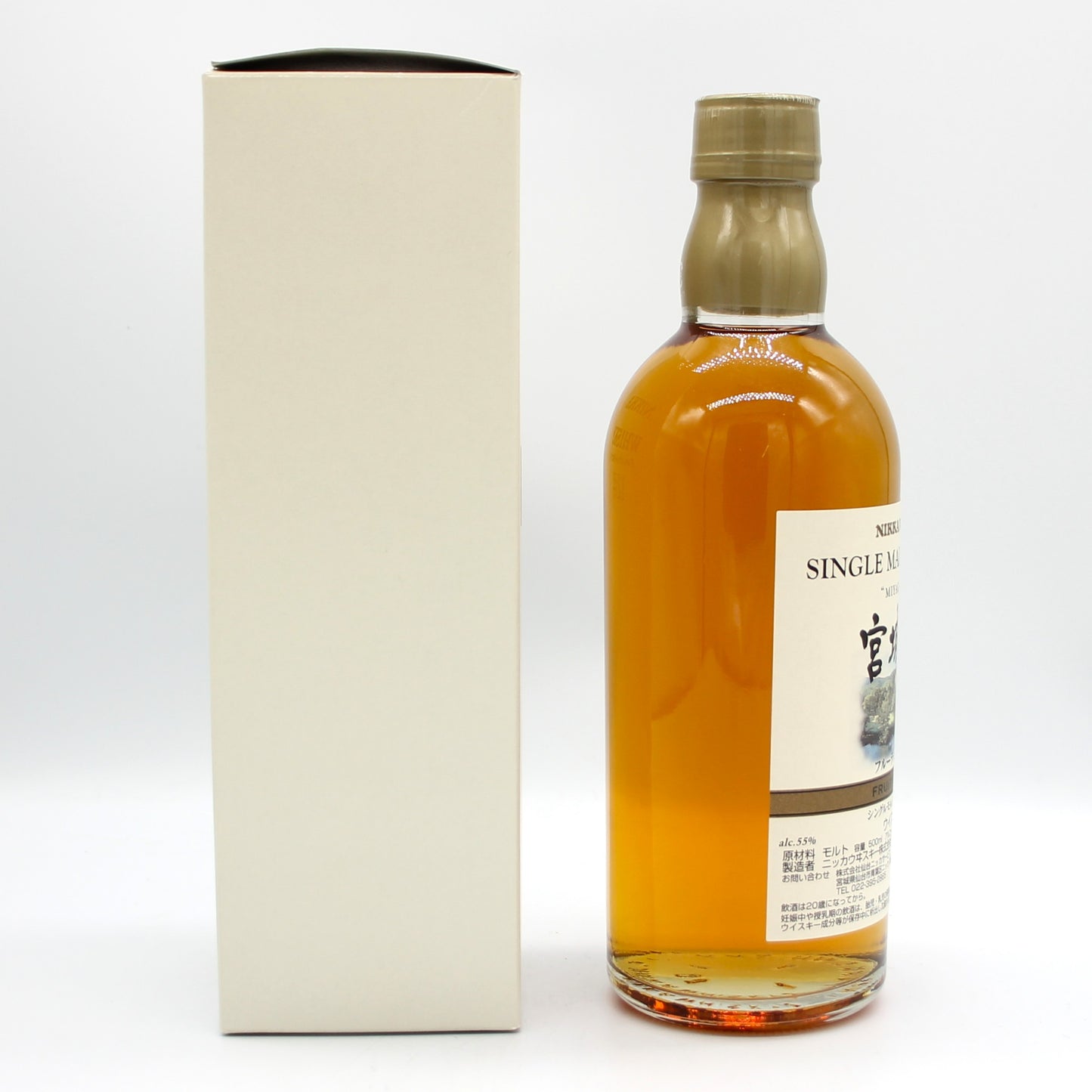 ニッカ ウイスキー シングルモルト 宮城峡12年 フルーティ＆リッチ 55% 500ml 箱付き