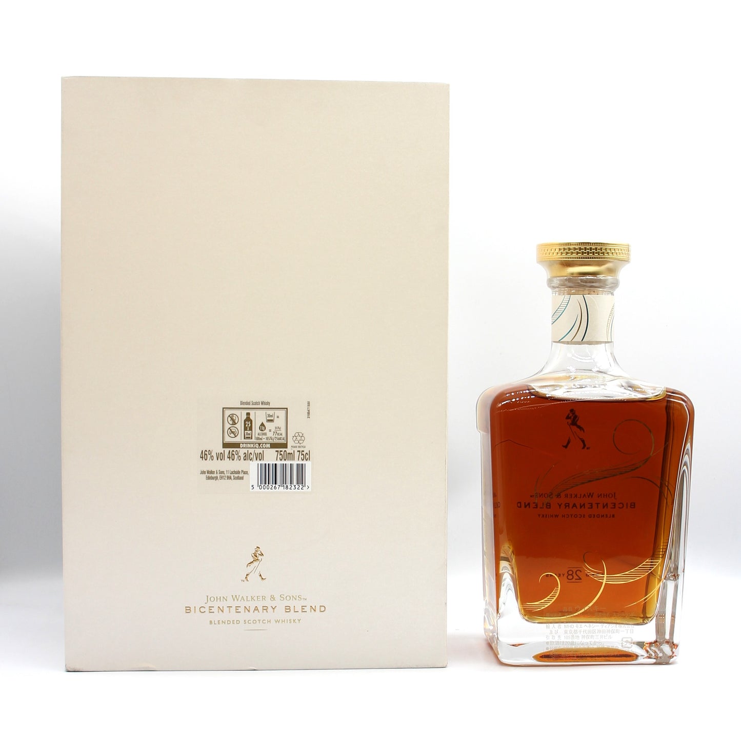 ジョニーウォーカー ジョン ウォーカー＆サンズ BICENTENARY BLEND 28年 200周年記念 ブレンデッド スコッチ ウイスキー 46% 750ml 箱付き