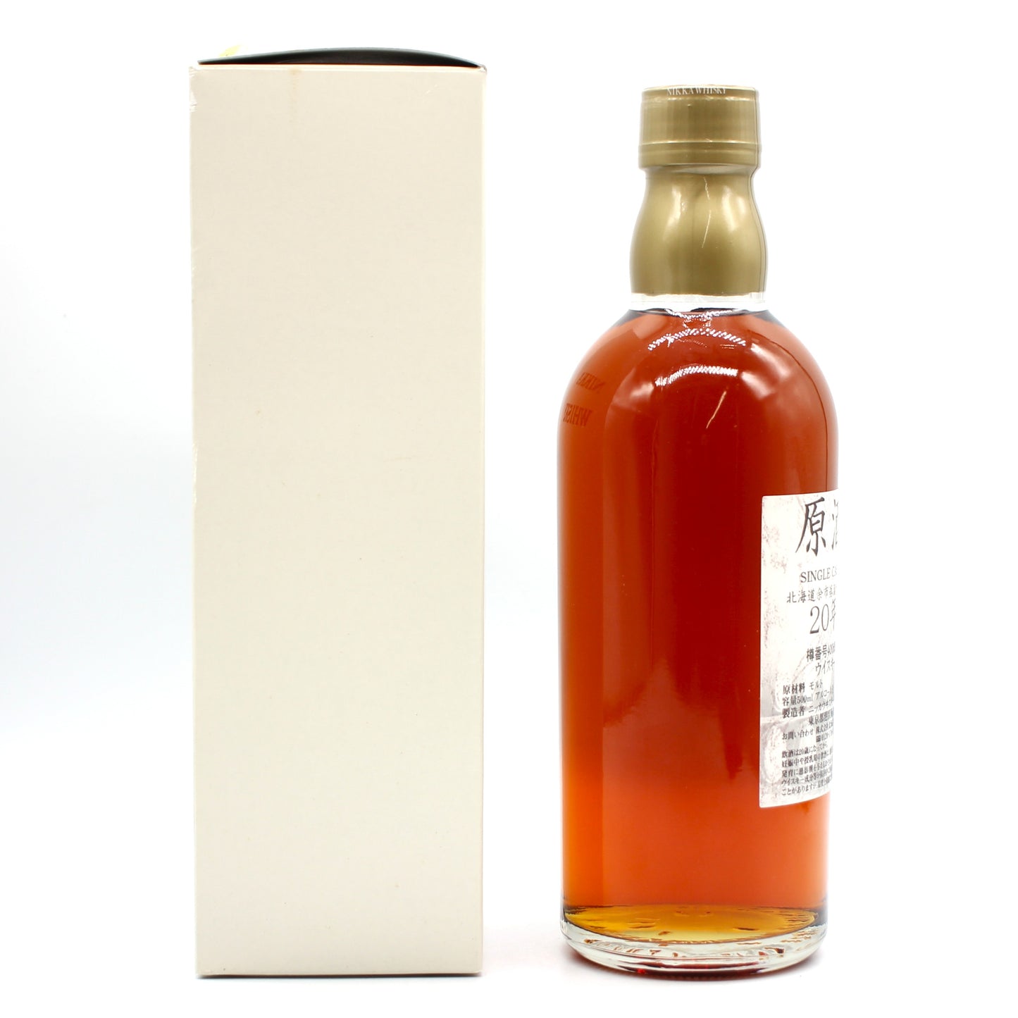 ニッカ ウイスキー シングルカスク 北海道余市蒸溜所限定 20年 原酒 樽番号400654 60% 500ml 箱付き