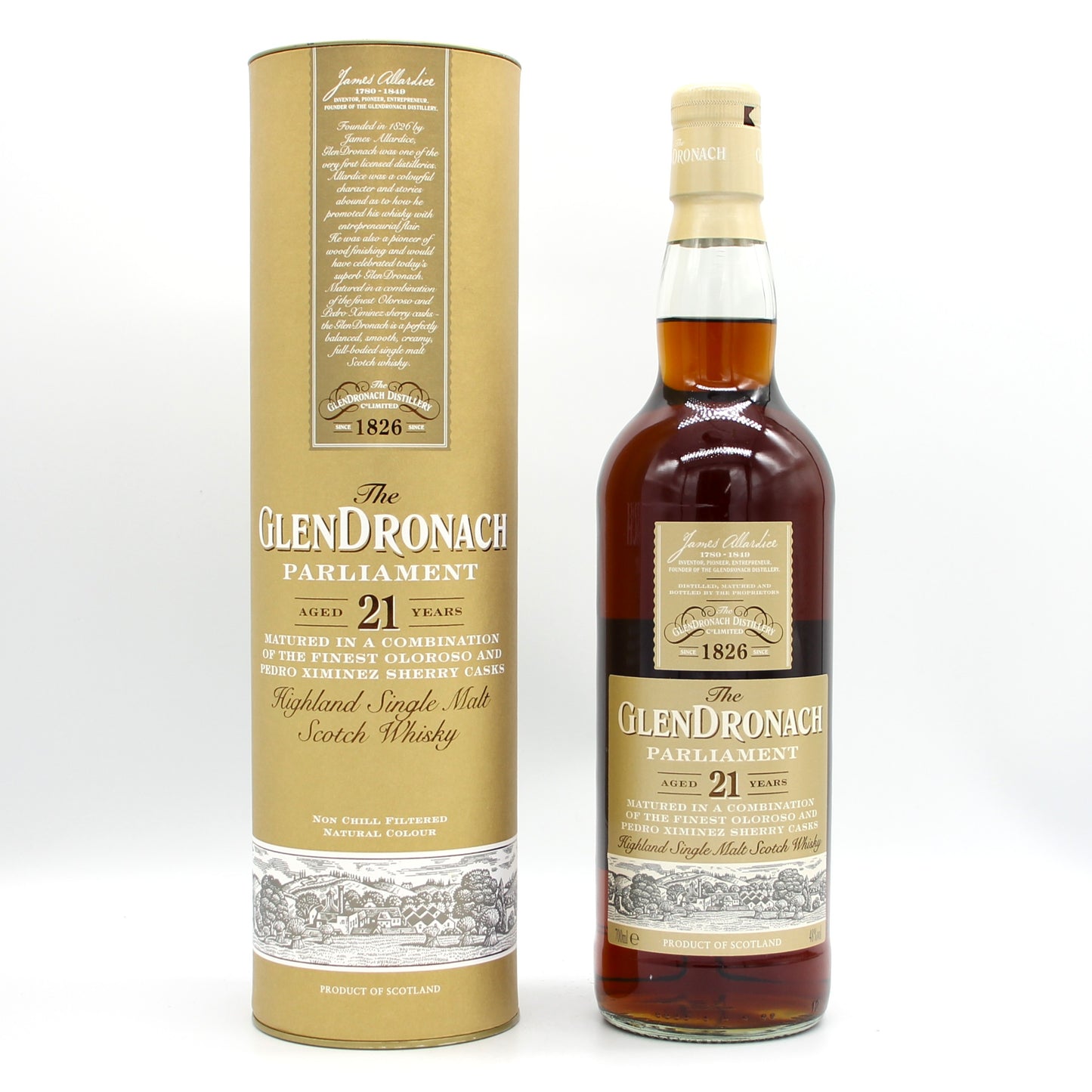 グレンドロナック パーラメント 21年 Glendronach PARLIAMENT 21YearsOld シングルモルト スコッチウイスキー 48％ 700ml 箱付き