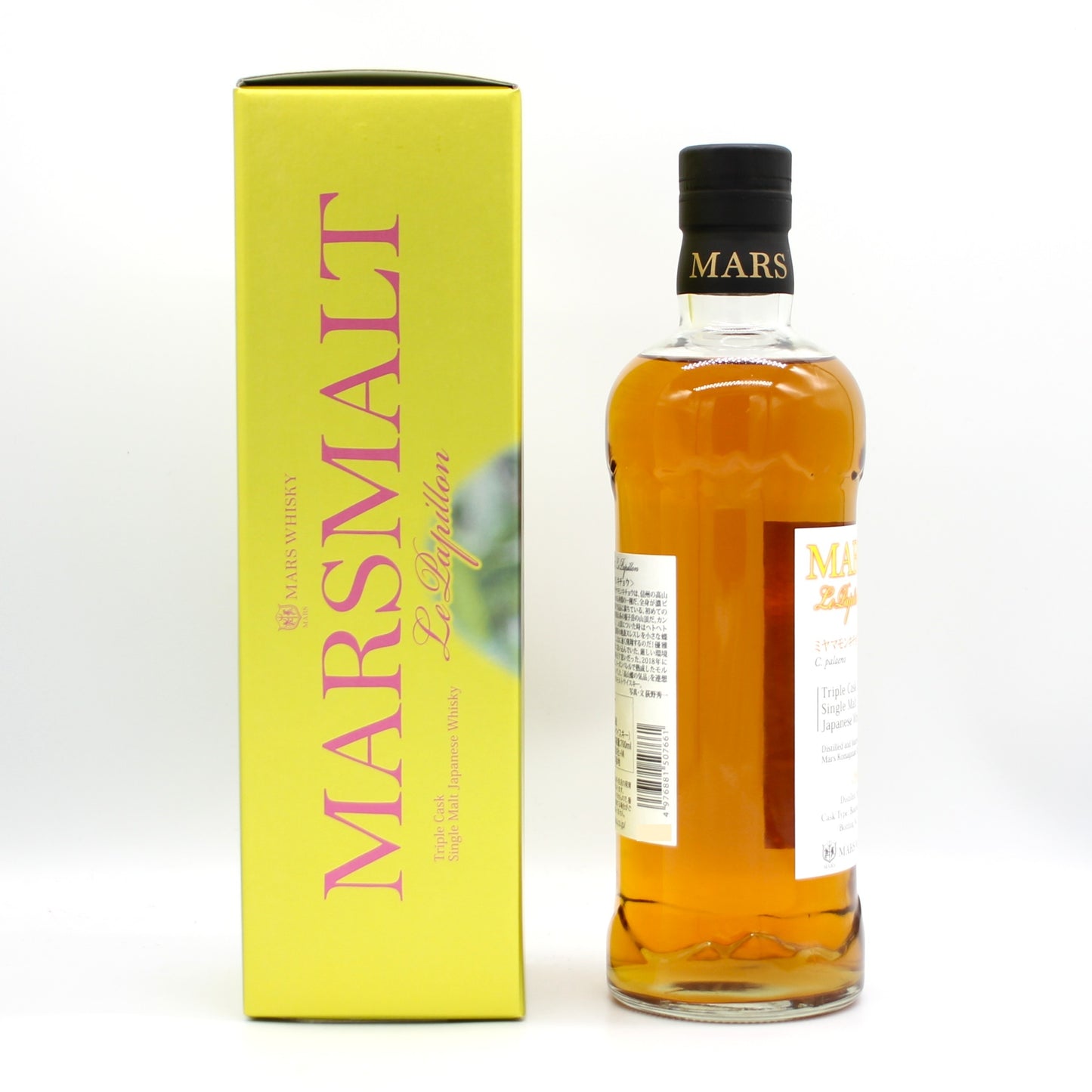 本坊酒造 マルスモルト ル パピヨン ミヤマモンキチョウ トリプルカスク シングルモルト ジャパニーズ ウイスキー 2018-2024 57% 700ml 箱付き