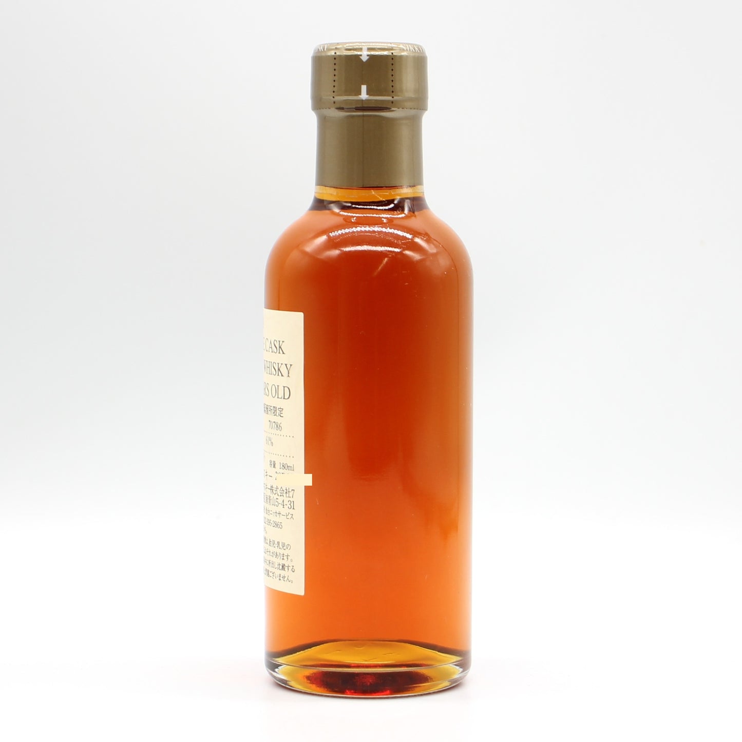 ニッカ ウイスキー シングルカスク 仙台宮城峡蒸溜所限定 25年 原酒 樽番号70786 61% 180ml 箱無し