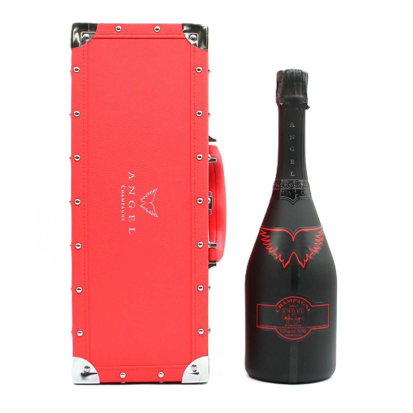 エンジェル シャンパーニュ NV ブリュット ヘイロー レッド シャンパン 12.5% 750ml 箱付き (ANGEL CHAMPAGNE NV Brut Halo Red) ※箱難有