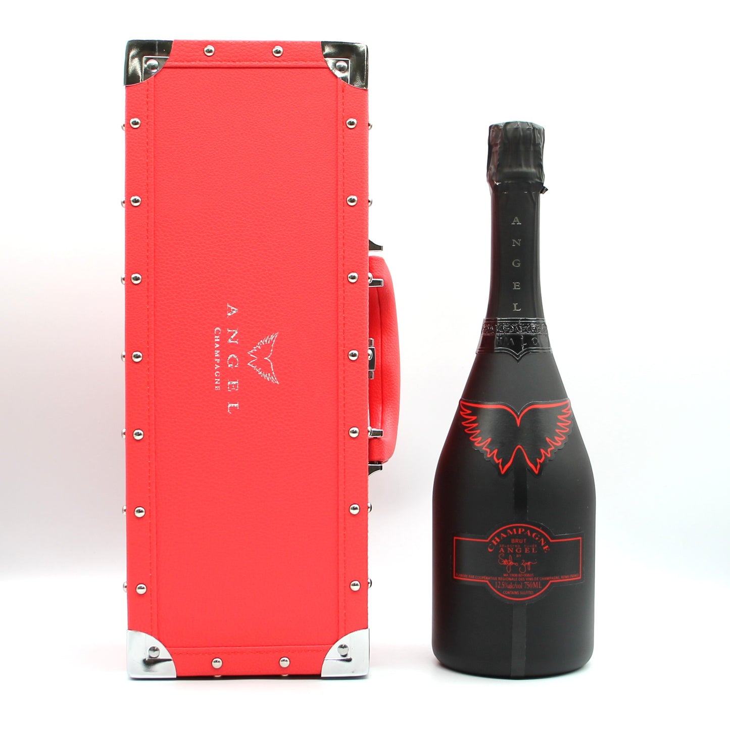 エンジェル シャンパーニュ NV ブリュット ヘイロー レッド シャンパン 12.5% 750ml 箱付き (ANGEL CHAMPAGNE NV Brut Halo Red) ※箱難有