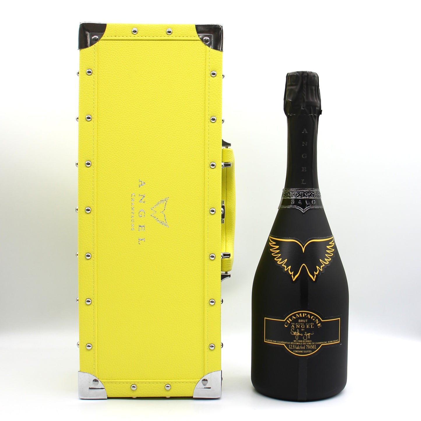 エンジェル シャンパーニュ NV ブリュット ヘイロー イエロー シャンパン 12.5% 750ml 箱付き (ANGEL CHAMPAGNE NV Brut Halo Yellow)