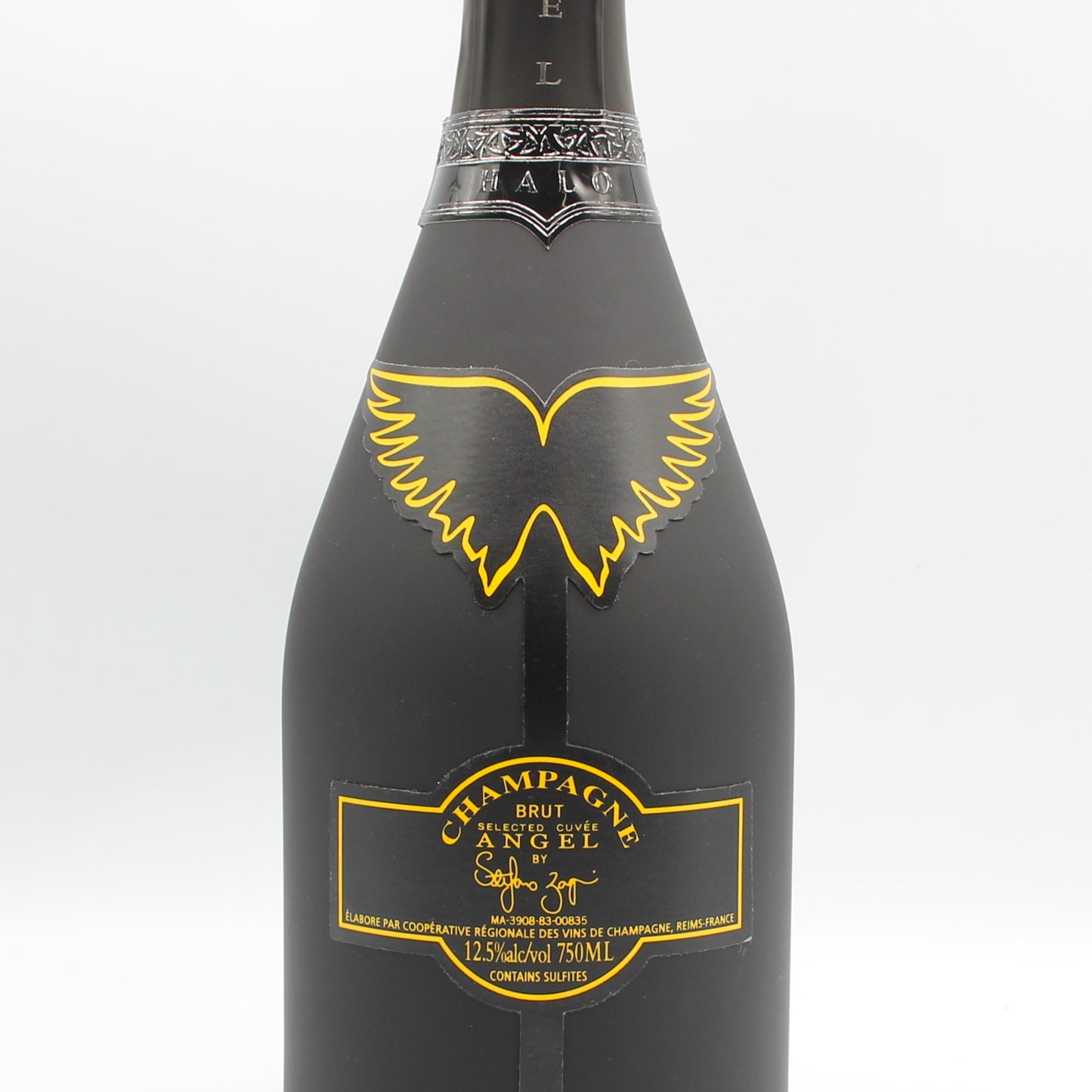 エンジェル シャンパーニュ NV ブリュット ヘイロー イエロー シャンパン 12.5% 750ml 箱付き (ANGEL CHAMPAGNE NV Brut Halo Yellow)