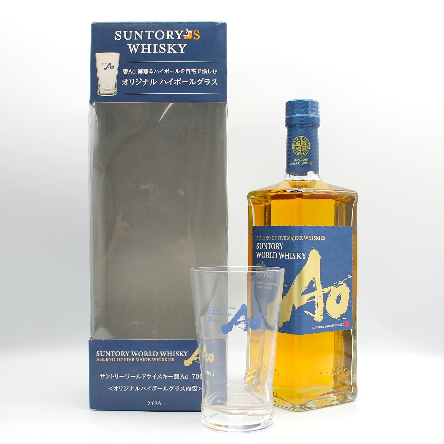 サントリー ワールドウイスキー 碧 Ao 旧ボトル 43％ 700ml オリジナルハイボールグラス+ギフトボックス付き