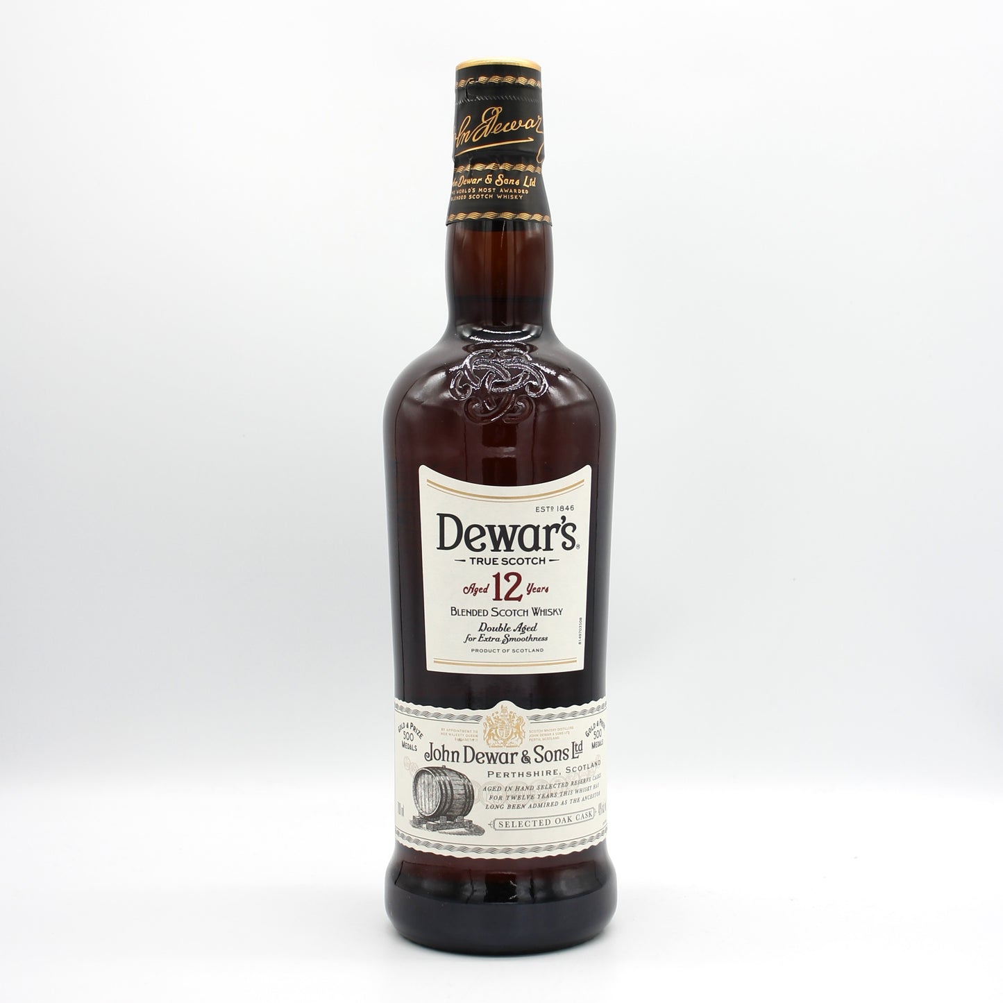 デュワーズ  12年 ブレンデッドスコッチ ウイスキー 40％ 700ml 箱無し+デュワーズ 8年 ジャパニーズスムース ブレンデッドスコッチ ウイスキー 40％ 700ml 箱付き 2本セット