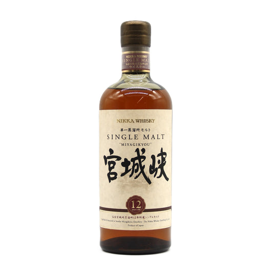 ニッカ ウイスキー シングルモルト 宮城峡 12年 45% 700ml 箱無し ※ラベル難有