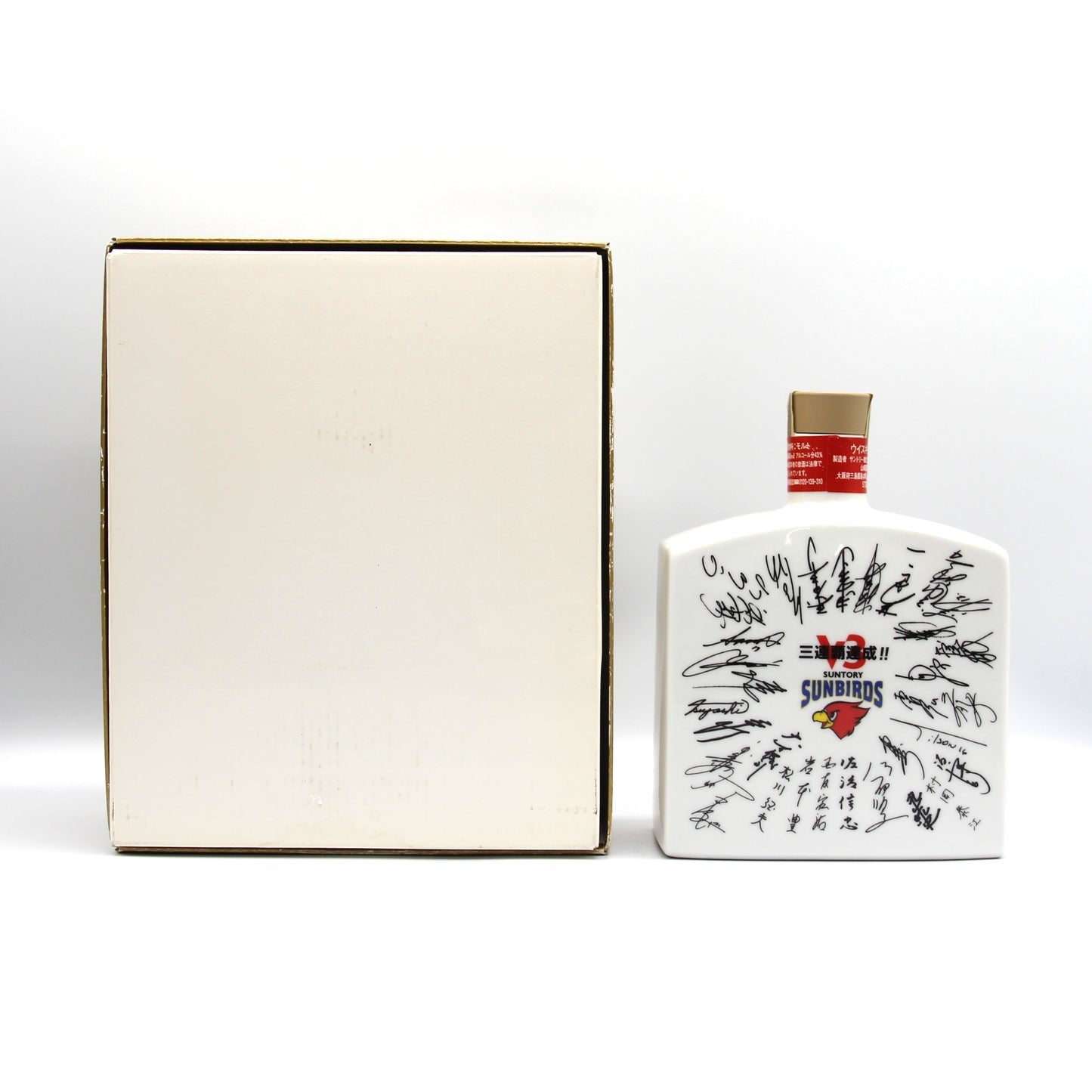 サントリー ピュアモルトウイスキー 山崎12年 サンバーズ V3記念 2002年 SUNTORY SUNBIRDS 陶器ボトル 43% 600ml 箱付き