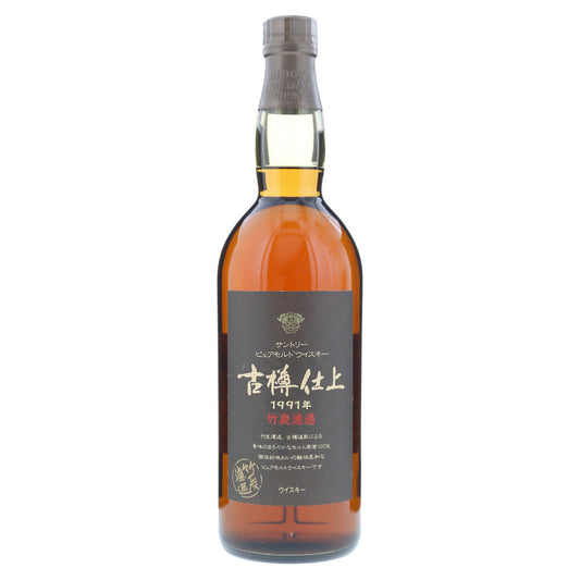 サントリー ピュアモルト ウイスキー 古樽仕上 1991年 竹炭濾過 43% 750ml 箱無し