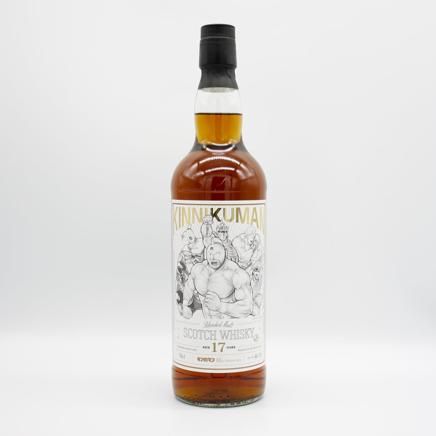 キン肉マン 40周年記念 正義超人 ブレンデッド モルト 2001-2019 17年 スコッチ ウイスキー 46.5％ 700ml 箱無し