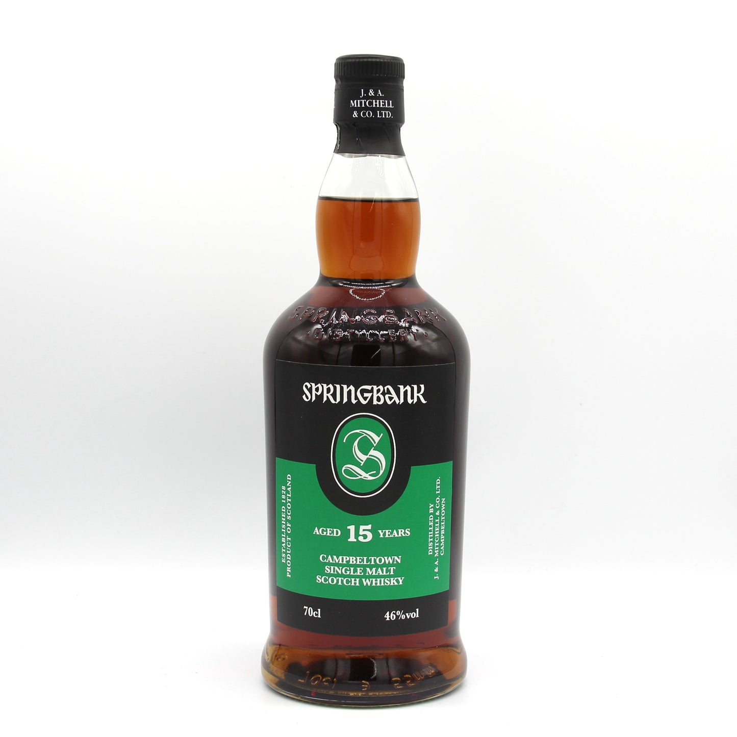 SPRINGBANK スプリングバンク 15年 シングルモルト スコッチ ウイスキー 46％ 700ml 箱無し