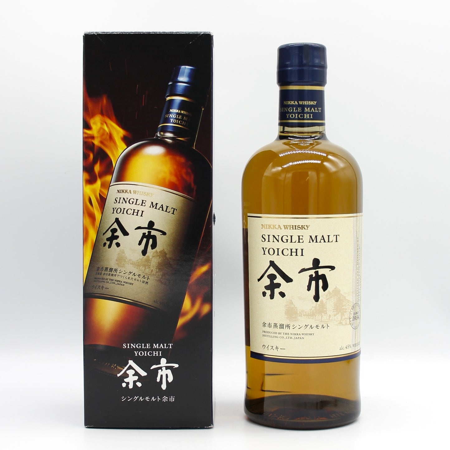 ニッカ ウイスキー シングルモルト 余市 45% 700ml 箱付き