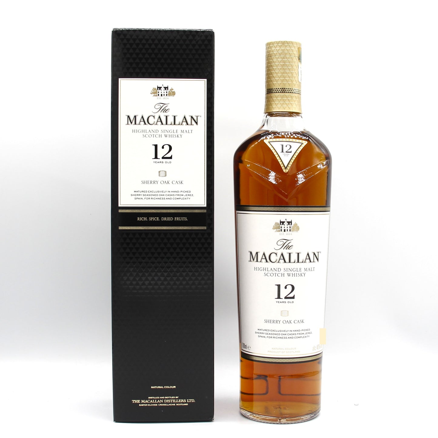 ザ・マッカラン12年 シェリーオーク 40% 700ml 箱付き