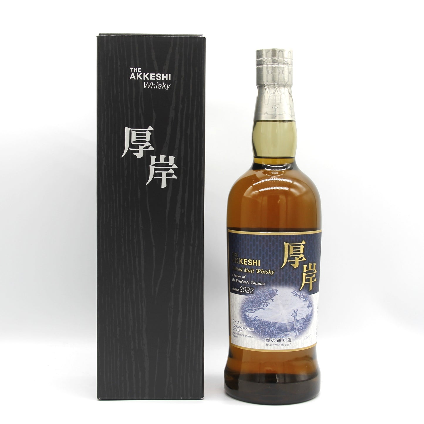 厚岸 Vatted Malt Whisky 鹿の通り道 ヴァッテッドモルト ウイスキー 52% 700ml 箱付き