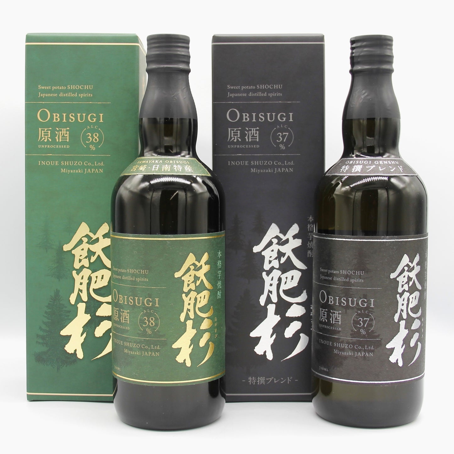 井上酒造 本格芋焼酎 飫肥杉 OBISUGI 原酒 / 原酒特撰ブレンド 720ml 箱付き 芋焼酎 飲み比べ 2本セット
