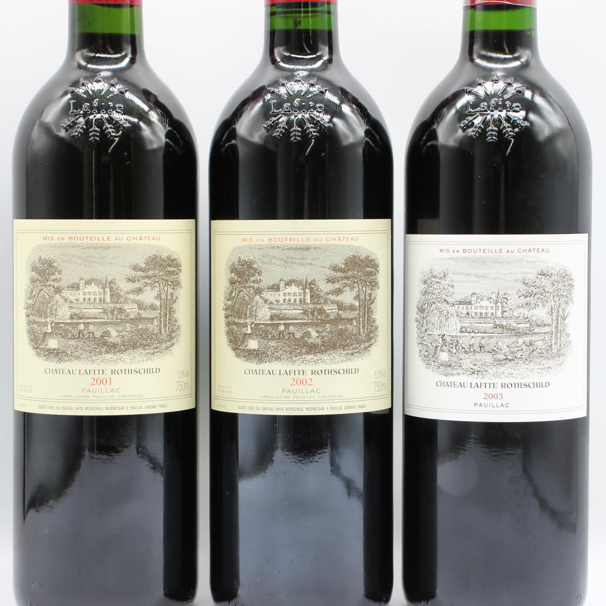 シャトー・ラフィット・ロートシルト ロスチャイルド CHATEAU LAFITE ROTHSCHILD 2001 - 2018 赤ワイン 750ml 18本セット 木箱付き