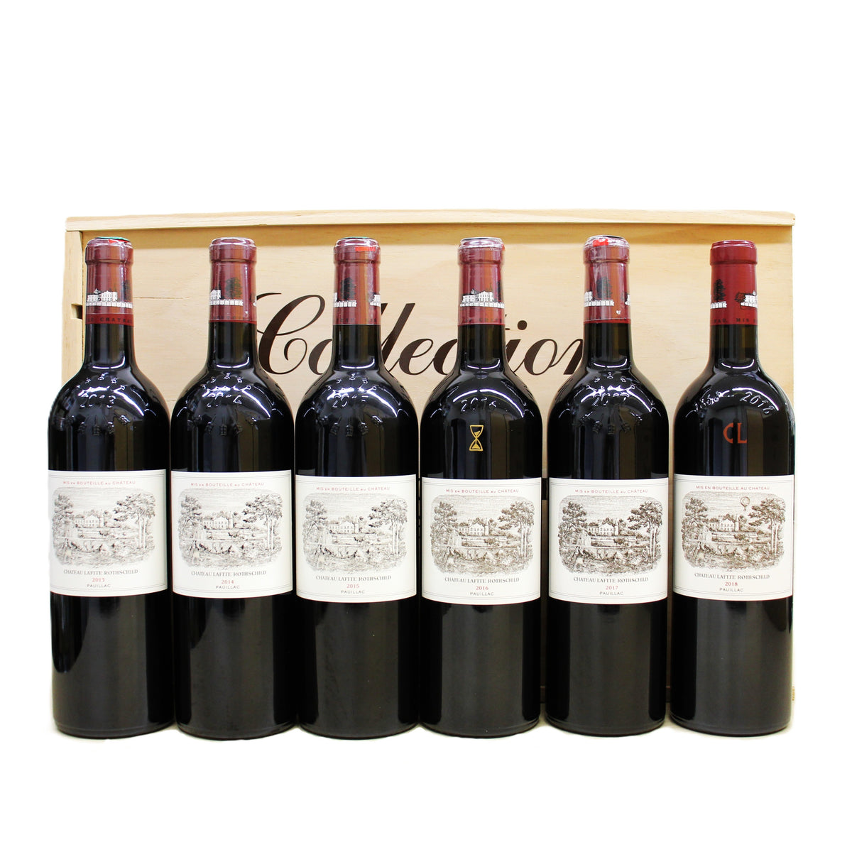 シャトー・ラフィット・ロートシルト ロスチャイルド CHATEAU LAFITE ROTHSCHILD 2001 - 2018 赤ワイン 750ml 18本セット 木箱付き