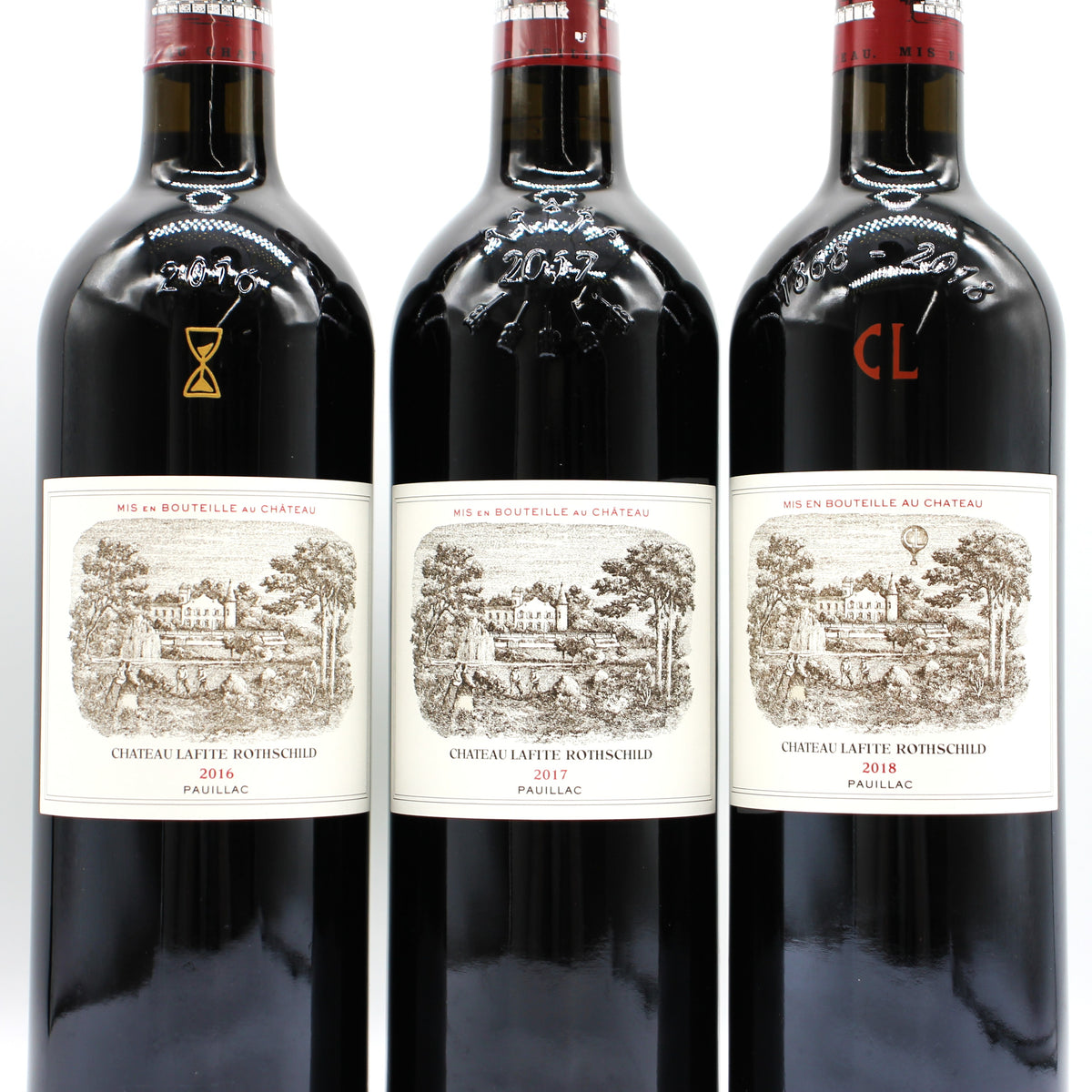 シャトー・ラフィット・ロートシルト ロスチャイルド CHATEAU LAFITE ROTHSCHILD 2001 - 2018 赤ワイン 750ml 18本セット 木箱付き