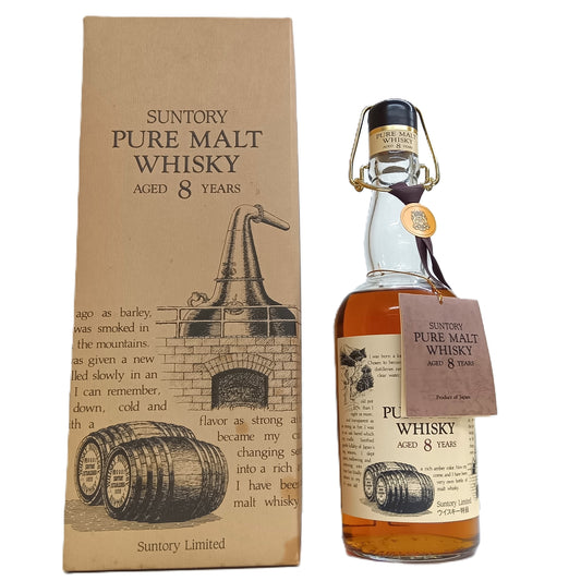 サントリー ピュアモルトウイスキー PURE MALT PURE MALT WHISKY 特級 8年 クラシックボトル 43% 720ml 箱付き